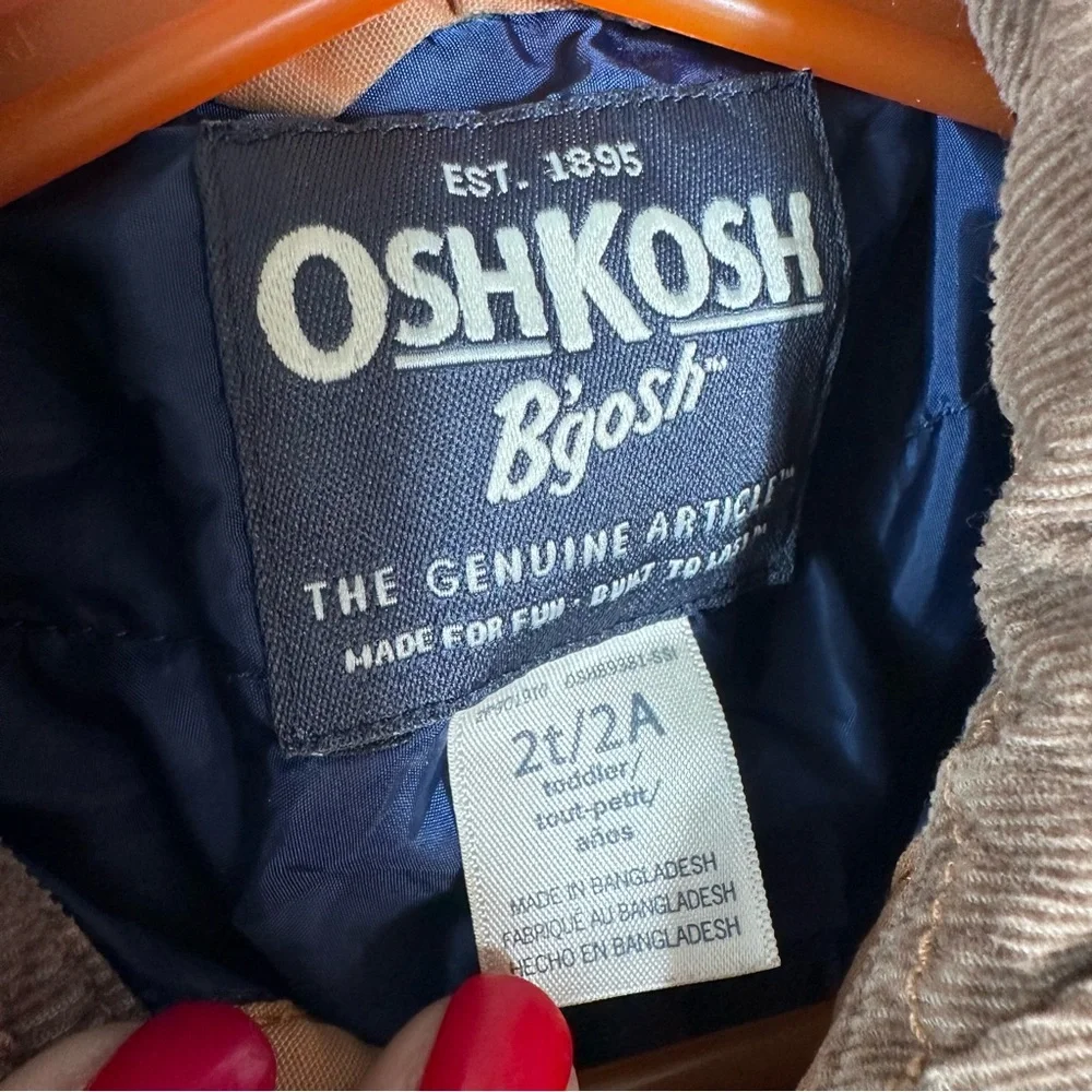 OshKosh B'gosh Tan Brown Button-Front Barn Jacket